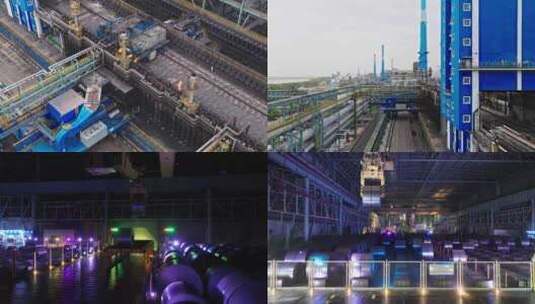 上海宝钢工厂高清在线视频素材下载