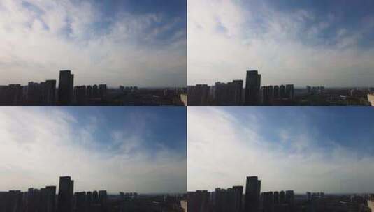 城市蓝天白云云朵延时摄影自然风景视频素材高清在线视频素材下载