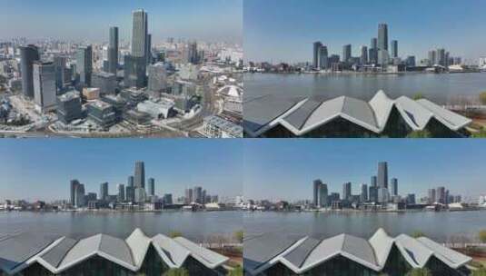 上海徐汇滨江商圈高清在线视频素材下载