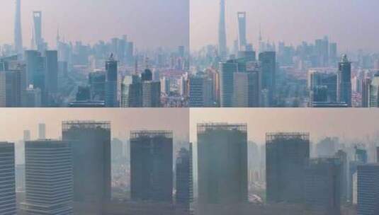 上海浦东新区陆家嘴航拍高楼大厦摩天大楼高清在线视频素材下载