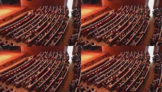 剧院大会堂观众高清在线视频素材下载