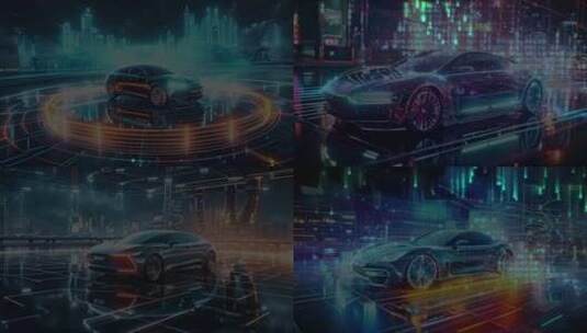 智能汽车制造业动画高清在线视频素材下载