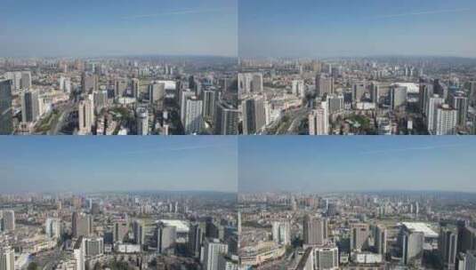 湖南株洲城市风光高楼建筑航拍高清在线视频素材下载