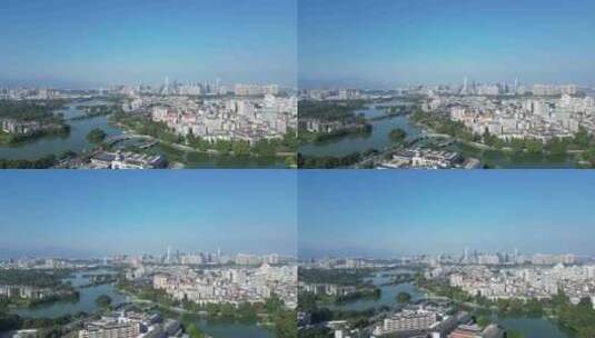航拍惠州大景惠州城市建设高清在线视频素材下载