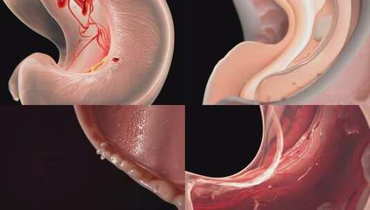 胃部器官消化系统高清在线视频素材下载