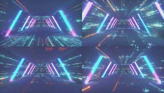 科幻通道数字背景穿梭高清在线视频素材下载