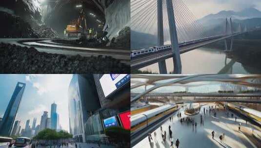 中国城市建设与发展高清在线视频素材下载