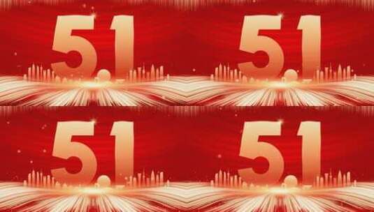 51劳动节3D渲染画面高清在线视频素材下载