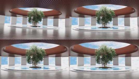 未来感展厅场景高清在线视频素材下载