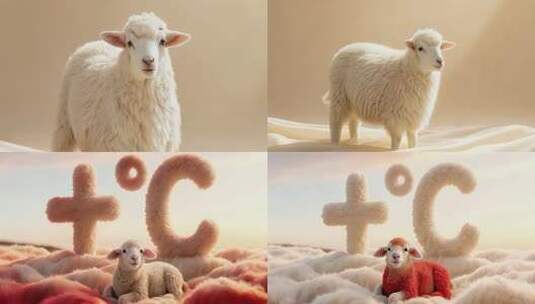 羊绒 保温材料  羊毛制品 羊绒大衣高清在线视频素材下载