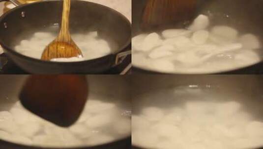 煮韩式年糕 (1)高清在线视频素材下载