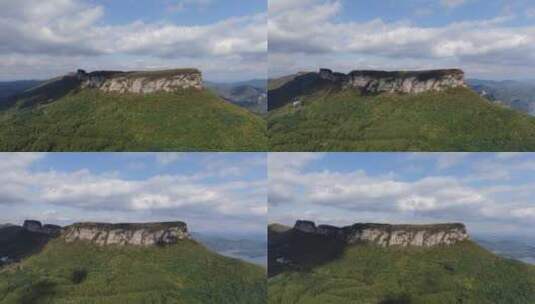 航拍五女山，高句丽遗址高清在线视频素材下载