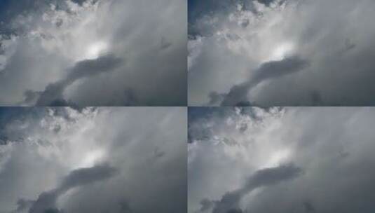 多云天气下的天空高清在线视频素材下载