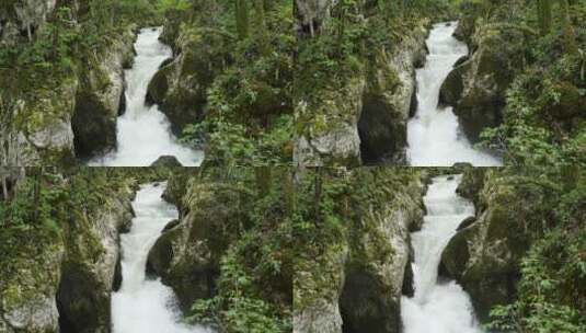 岩石中的水流高清在线视频素材下载