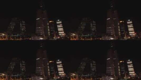 北京国贸夜景高清在线视频素材下载