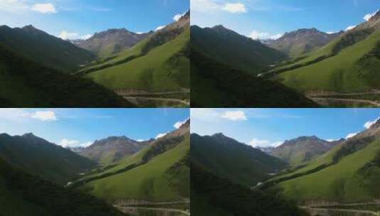 新疆独库公路沿途风景高清在线视频素材下载