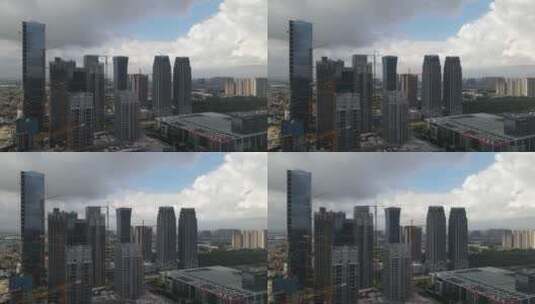 城市高楼建设航拍高清在线视频素材下载