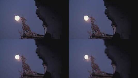 月亮升起高清在线视频素材下载