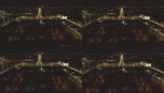 巴黎夜景_航拍正面照片高清在线视频素材下载