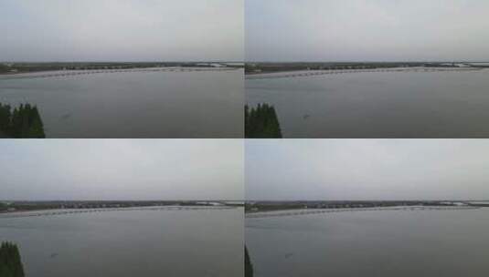 合肥巢湖风景全景4K航拍高清在线视频素材下载