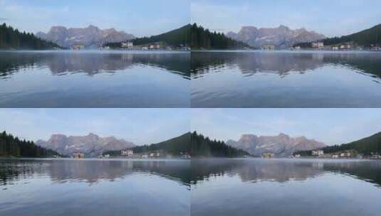 湖景的延时拍摄高清在线视频素材下载