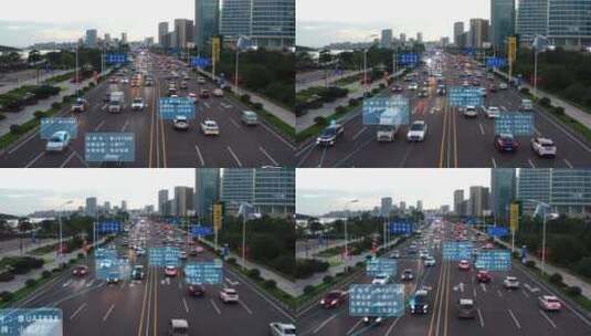 科技城市-智慧交通-智能城市高清在线视频素材下载