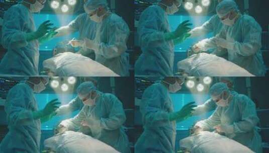 手术室里的医生正在做手术高清在线视频素材下载