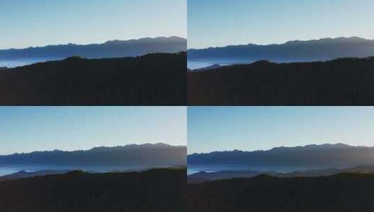 早晨的山间云海高清在线视频素材下载