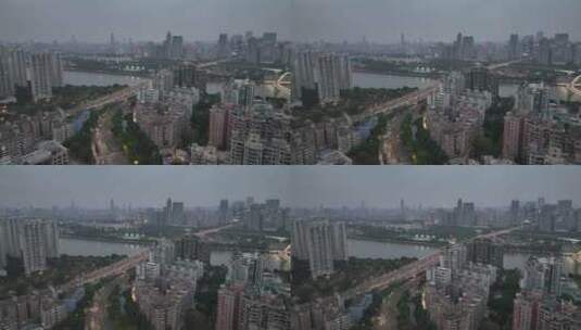 广州大桥城市交通高清在线视频素材下载