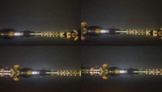 江苏泰州望海楼夜景特写  4k高清在线视频素材下载