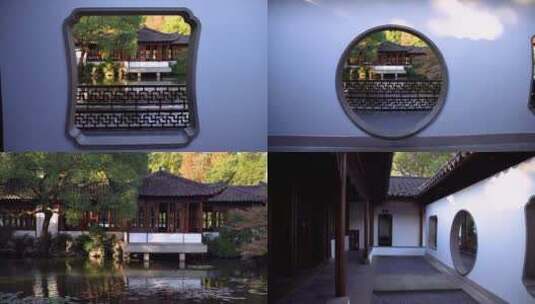 杭州西湖郭庄江南古典园林4K实拍视频高清在线视频素材下载