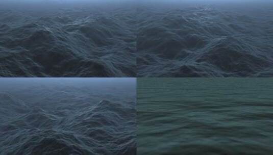 【4K】大海海水海平面-深海海面高清在线视频素材下载