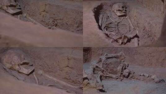 考古墓葬挖掘历史资料高清在线视频素材下载