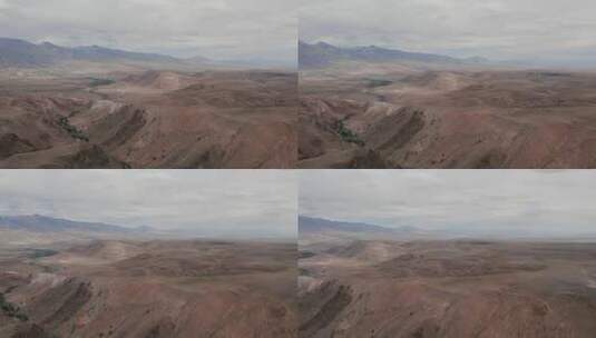 阿尔泰，Kyzyl-Chin山谷的红色山脉的火星谷高清在线视频素材下载