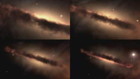 模型素材 银行星系环状云 宇宙星系高清在线视频素材下载