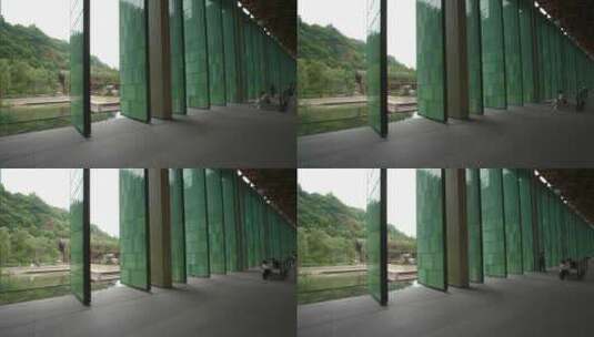 杭州国家版本馆建筑延时摄影高清在线视频素材下载