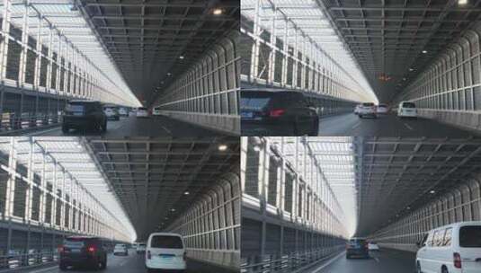 城市 道路 天桥 路跑高清在线视频素材下载
