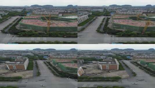 桂林创意产业园航拍高清在线视频素材下载