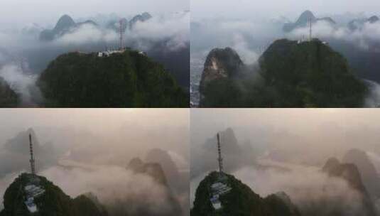 山云雾生态大自然森林晨雾山川山林雾高清在线视频素材下载
