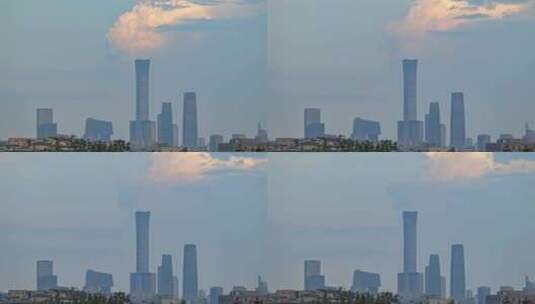 北京中国尊中信大厦云彩延时素材高清在线视频素材下载