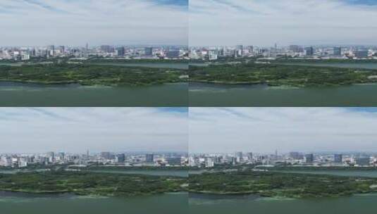 江苏南京玄武湖风光竖屏航拍高清在线视频素材下载