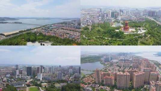 广西防城港城市4K航拍高清在线视频素材下载