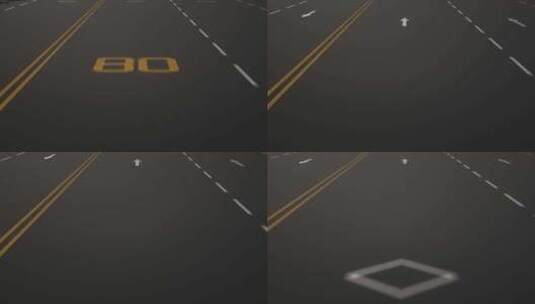 汽车高速公路快速行驶第一视角高清在线视频素材下载