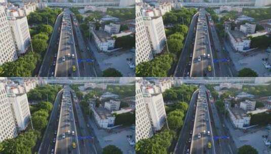 广州交通车流高清在线视频素材下载