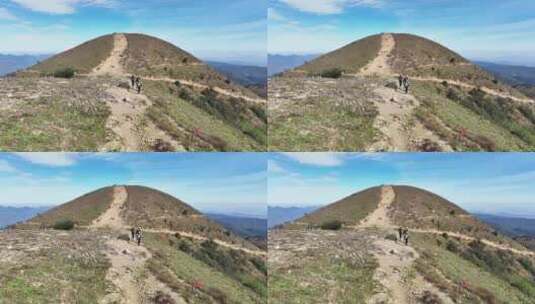 徒步登山高清在线视频素材下载