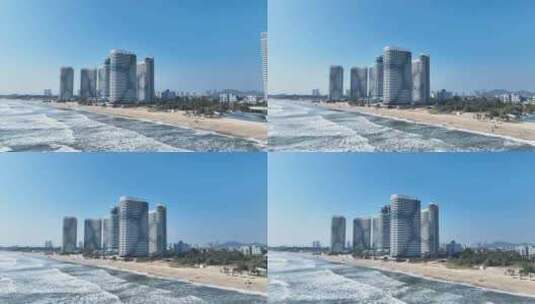 海景房沿海城市高清在线视频素材下载