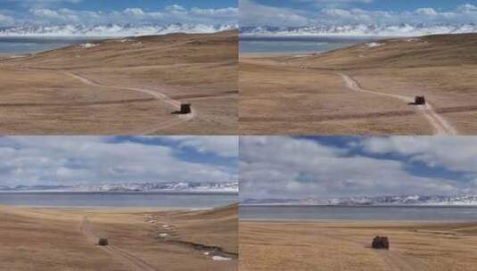 自驾西藏纳木错湖边坦克300宣传片开场高清在线视频素材下载