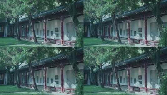 高清实拍阳光古建筑中式庭院屋檐古代高清在线视频素材下载