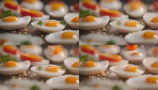 蒸蛋 鸡蛋 蛋黄 蛋白 烹饪高清在线视频素材下载