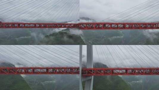 贵州北盘江大桥航拍高清在线视频素材下载
